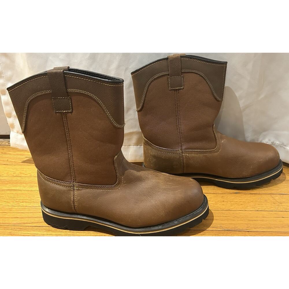 Brahma Brown Leather Men's Boots Size 14W - Picture 6 of 10